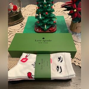 kate spade New York Women's 3-pack and box of 3pk cozy socks